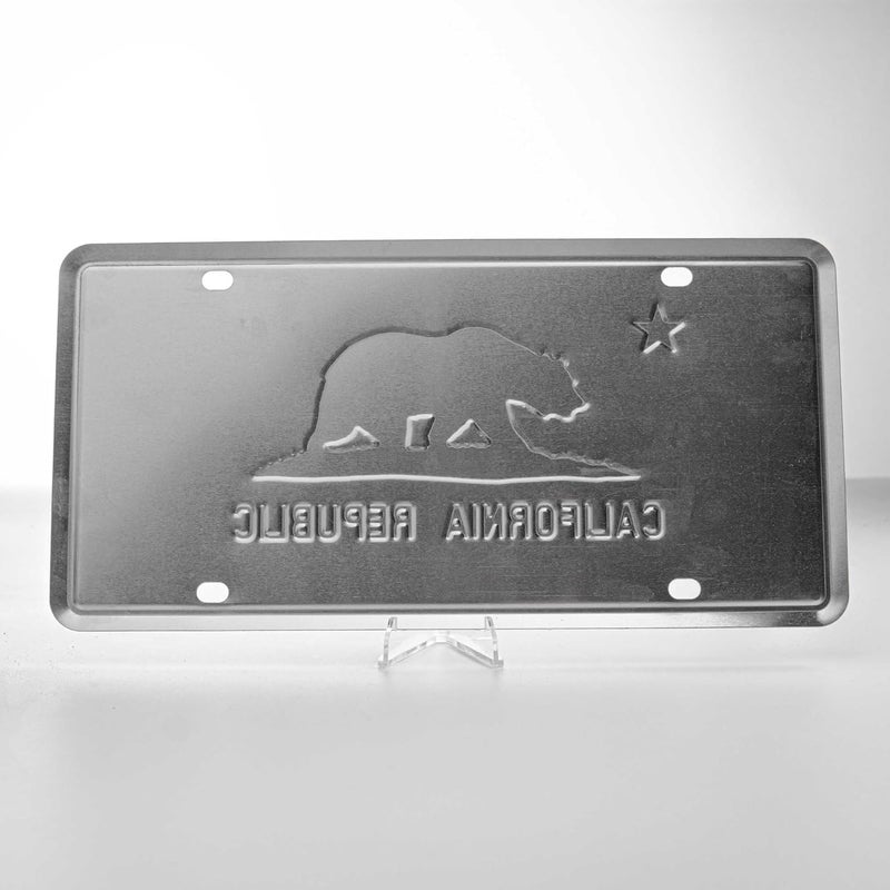 Pickwicks California State Flag License Plate – Embossed HD Aluminum – Golden State Pride – Decorative Car Tag – 6”x12” Novelty Metal Sign (California) - Image 4